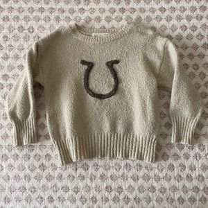 Rylee & Cru horseshoe sweater in size 18 to 24 months